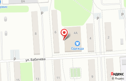 Магазин фруктов и овощей на ул. Бабичева, 4а на карте