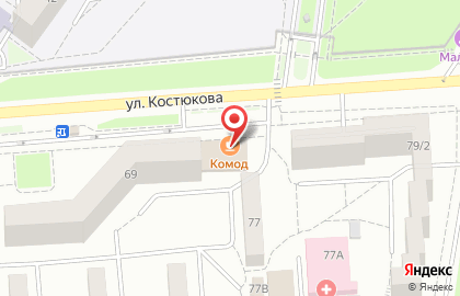 Кофейня Комод в Белгороде на карте