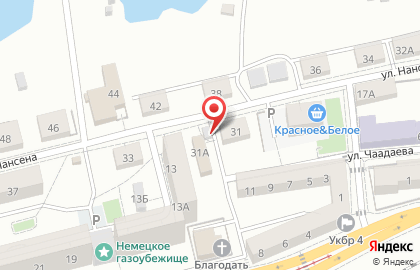Продуктовый магазин в Калининграде на карте