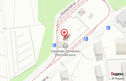 Храм в честь Апостола Андрея Первозванного на карте