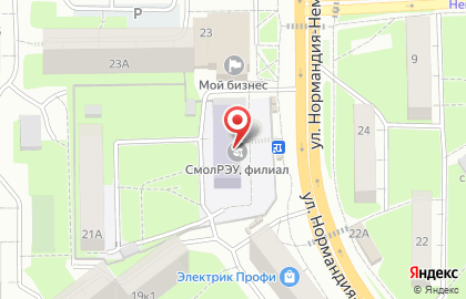 Смоленский филиал Российский экономический университет им. Г.В. Плеханова на карте