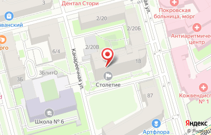 Дом престарелых Столетие на карте