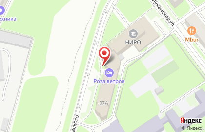 Гостиница Роза ветров в Великом Новгороде на карте