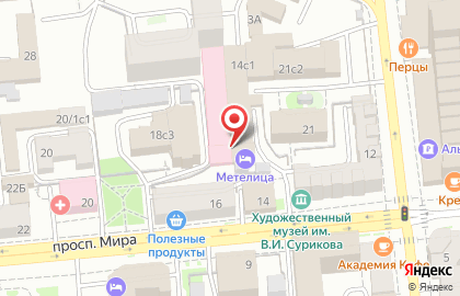 Ресторан в Красноярске на карте