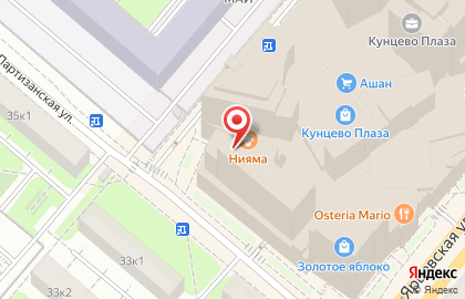 Autoclub Moscow на метро Молодёжная на карте