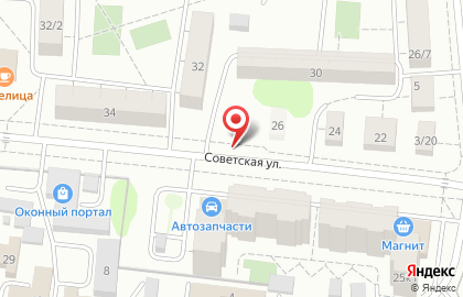 Магазин мебели Сателс-Шатура на Советской улице на карте