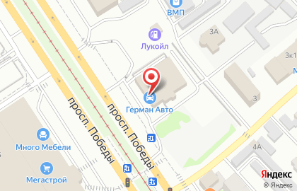 Салон-магазин Ямаха центр на проспекте Победы на карте