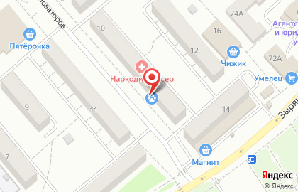 Парикмахерская Шик в Орджоникидзевском районе на карте