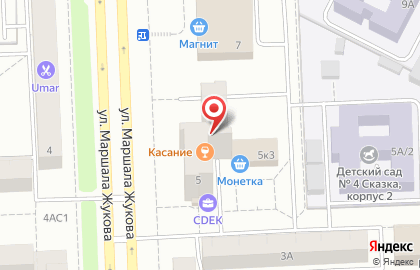 Консультационный центр на улице Маршала Жукова на карте