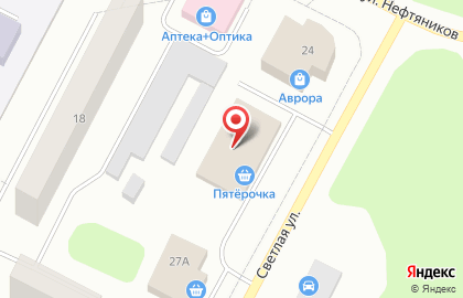 Супермаркет Пятёрочка в Радужном на карте