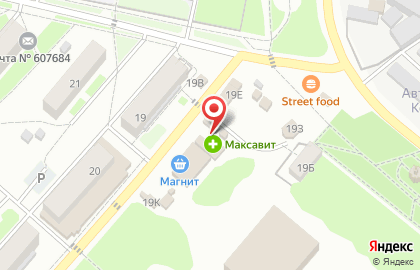 Продуктовый магазин в Нижнем Новгороде на карте
