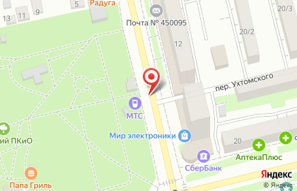 Салон связи МТС на улице Ухтомского, 12в на карте