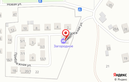 Строительная компания Загородное на Прибрежной улице на карте