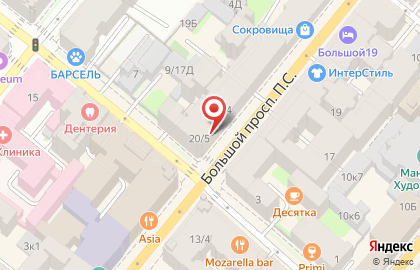 Салон Невская Оптика Вижен Сервис в Петроградском районе на карте