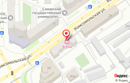 Парикмахерская Парикмахер на Комсомольской на карте