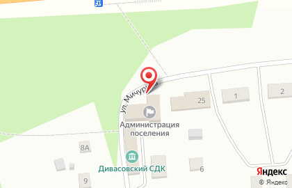 Участковый пункт полиции в д. Дивасы на карте