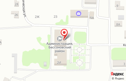 ЗАГС Бессоновского района на Коммунистической улице на карте