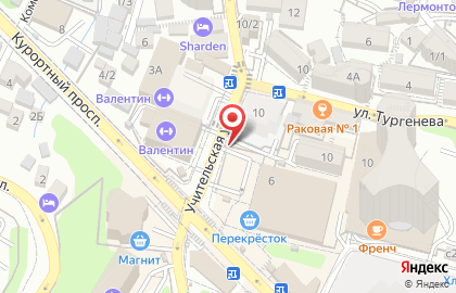 Киоск хлебобулочных и кондитерских изделий на Учительской улице на карте