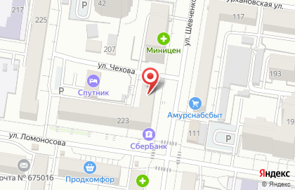 АмурСвязьСервис на улице Ломоносова на карте