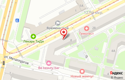 Магазин автозапчастей Autodoc на улице Металлургов на карте