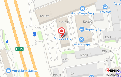 Интернет-магазин автозапчастей Carfat на улице Горбунова на карте