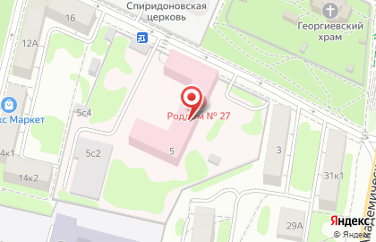 Родильный дом ГКБ им. С.И. Спасокукоцкого на Коптевском бульваре на карте