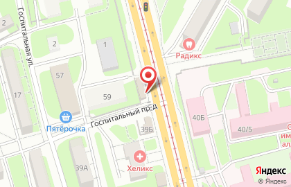 Лаваш на улице Фрунзе на карте