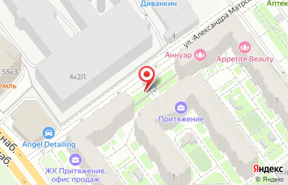Арт-Паркет на улице Александра Матросова на карте