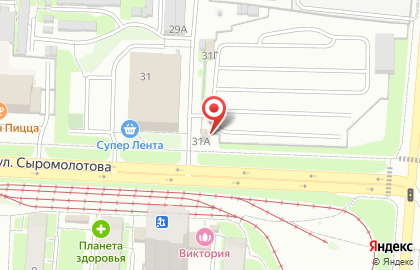 Автостоянка Техком на карте