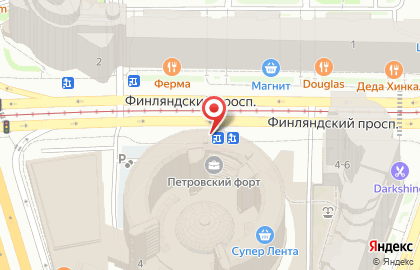 АБК на Финляндском проспекте на карте