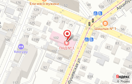 Самарская областная клиническая психиатрическая больница на Арцыбушевской улице на карте