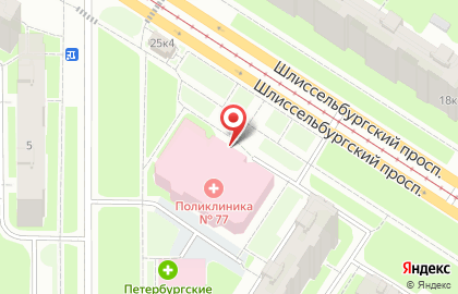 Страховая компания СОГАЗ-Мед на Шлиссельбургском проспекте на карте