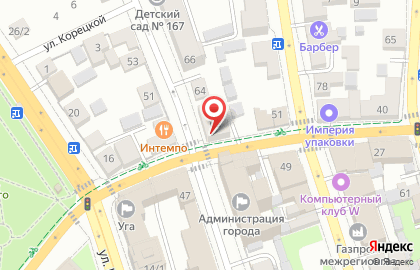 Салон-парикмахерская Локон в Центральном районе на карте
