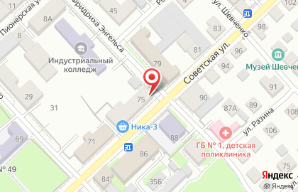 Магазин Орский Хлеб на Советской улице на карте