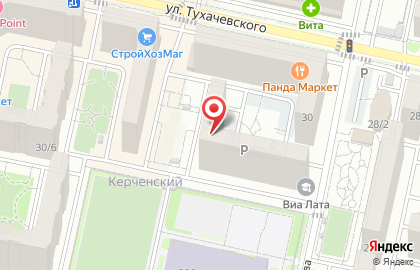 Страховой агент на улице Тухачевского на карте
