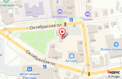 Салон связи МегаФон на Октябрьской площади на карте