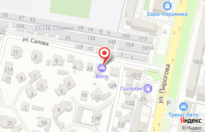Гостиница Vita на карте