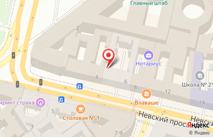 Участковый пункт полиции №19 78 отдел полиции Управления МВД Центрального района на Невском проспекте на карте