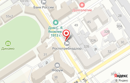 Управление Федеральной службы по надзору в сфере защиты прав потребителей и благополучия человека по Алтайскому краю на карте