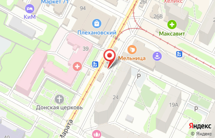Магазин цветов в Туле на карте