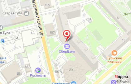 СберБанк в Туле на карте