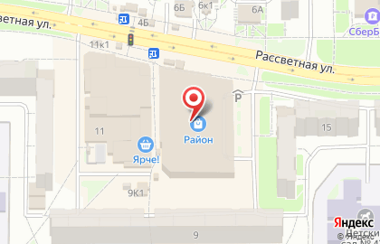 Четыре комнаты в Калининском районе на карте