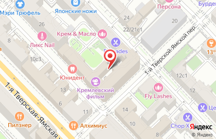 Студия маникюра Club Nails на метро Маяковская на карте