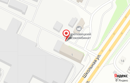 Череповецкий мясокомбинат на карте