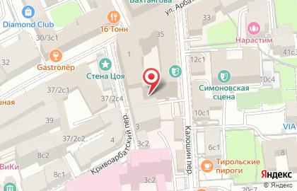 Клуб по игре в мафию Москва на Смоленской на карте