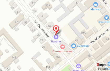 Натали, салон-парикмахерская на улице Евдокимова на карте