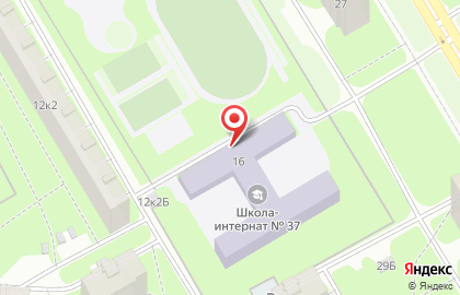 Школа-интернат №37 VIII вида для обучающихся, воспитанников с ограниченными возможностями здоровья, Фрунзенский район на карте