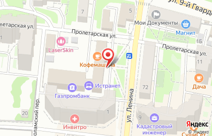 Коммерческий банк Юнистрим на улице Ленина на карте