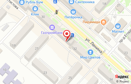 Магазин канцтоваров Ластик на улице Ленина на карте