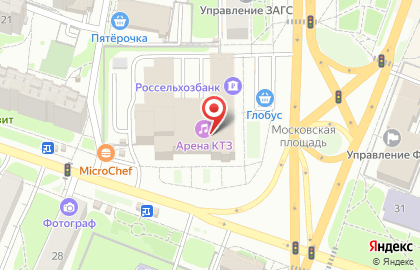 Чистюля, парфюмерии и бытовой химии на Московской улице на карте